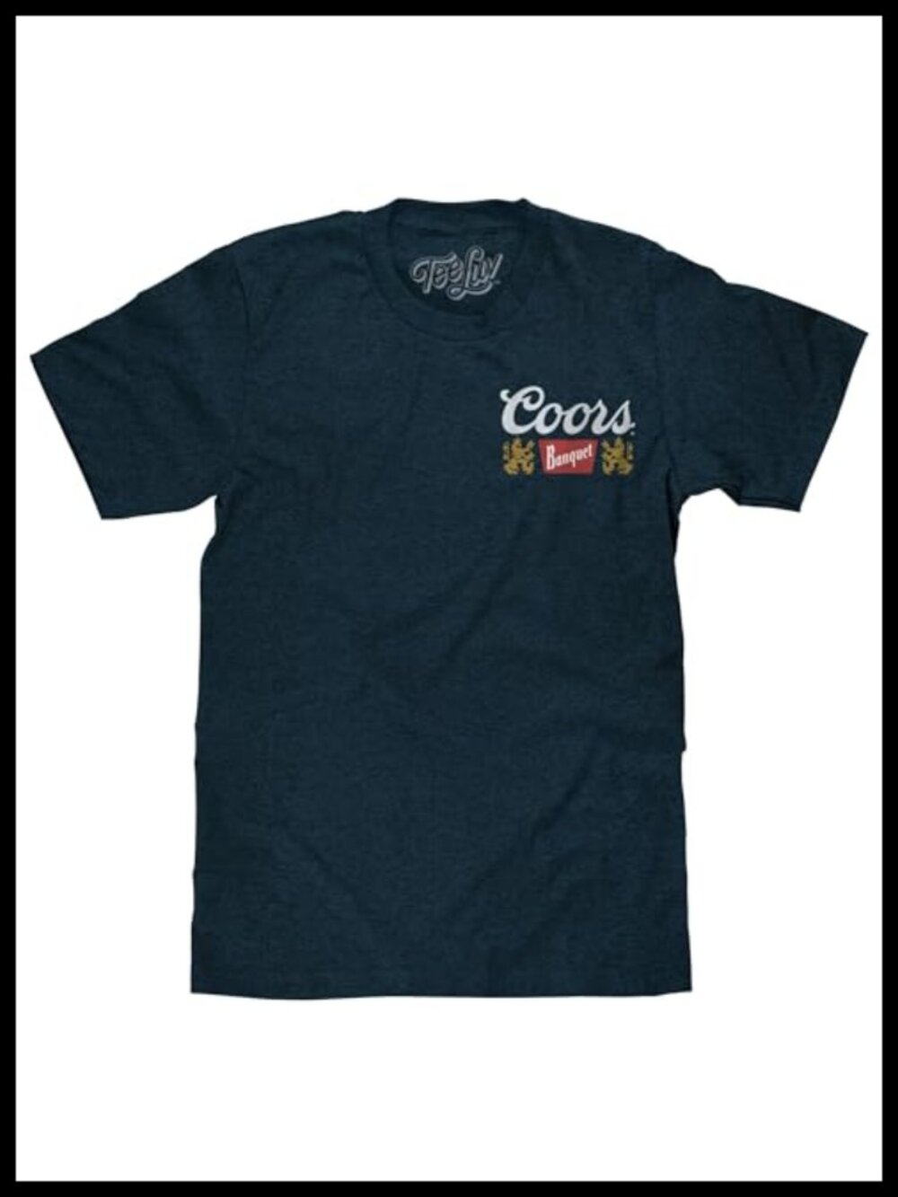 Tee Luv Men's Coors Banquet T-Shirt Double-Sided Beer Graphic Tee